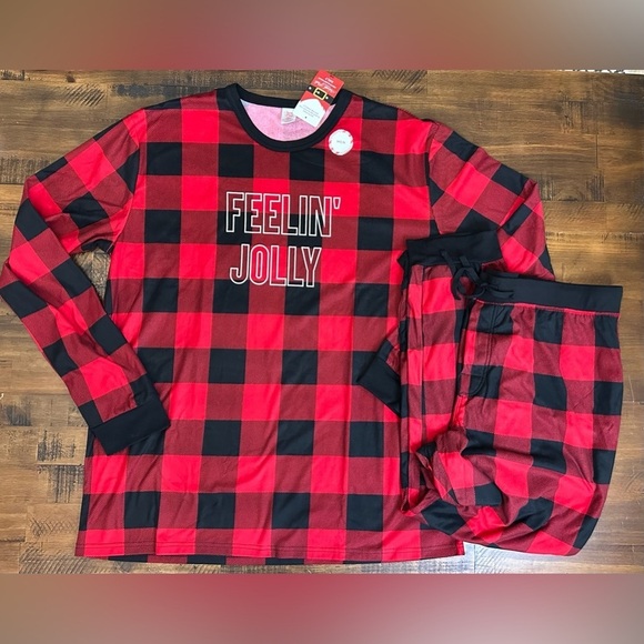 North Pole Other - North Pole Trading Co. Men's 2 Pc NWT Sleepwear Buffalo Red Plaid XXLT